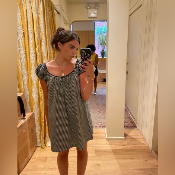 DÔEN Julia Dress in Noir La Madalena Gingham Size XS - Picture 13 of 16